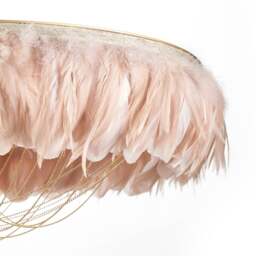 Glorious Gloria Pink Feather Pendant (Large) - thumbnail 5