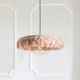 Glorious Gloria Pink Feather Pendant (Large) - thumbnail 4
