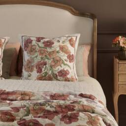 Fields of Poppies Large Linen Cushion - thumbnail 1
