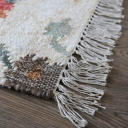 Ruddy Scarlet Red Woven Rug - thumbnail 4