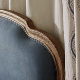 Love Story Blue Velvet Upholstered French Bed (Super King Size Bed) - thumbnail 3