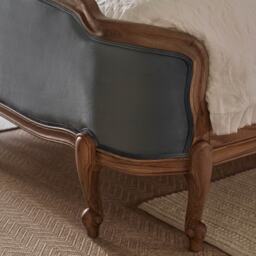 Love Story Blue Velvet Upholstered French Bed (Super King Size Bed) - thumbnail 4