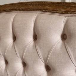 French Romance Oatmeal Upholstered Bed (King Size Bed) - thumbnail 4