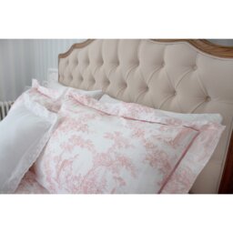 Country Toile Pink Bed Linen (Pair of Pillowcases) - thumbnail 4