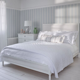 Boudoir Blanc White Wood Upholstered Bed (Super King Size Bed) - thumbnail 1