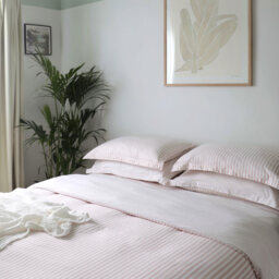 Petite Breton Luxe Pink Stripe Bed Linen Set (Double Set) - thumbnail 2