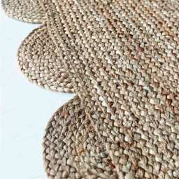 Sundar Scallop Natural Jute Rug - thumbnail 4