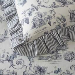 French Toile Blue Bed Linen Set (Double Set) - thumbnail 6