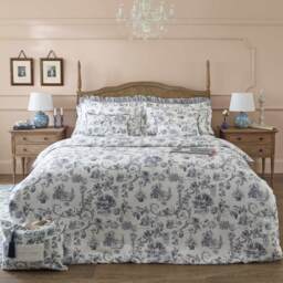 French Toile Blue Bed Linen Set (Double Set) - thumbnail 2
