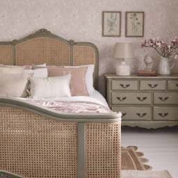 Normandy Rattan Painted Luxury French Bed (Superking) - thumbnail 2