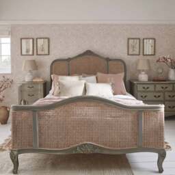 Normandy Rattan Painted Luxury French Bed (Superking) - thumbnail 3