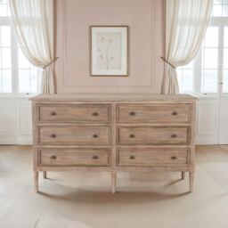 Clair de Lune Perle Double Chest of Drawers - thumbnail 3