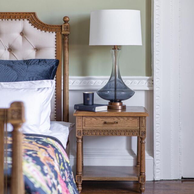 Love Story Carved Bedside Table - image 1