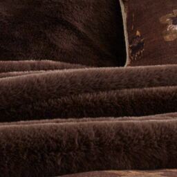 Cosy Cosset Brown Faux Fur Blanket - thumbnail 2