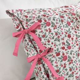 Hannah Wild Rose Bed Linen Set in Pink (Superking Set) - thumbnail 3