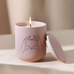 Endless Embrace Ceramic Candle