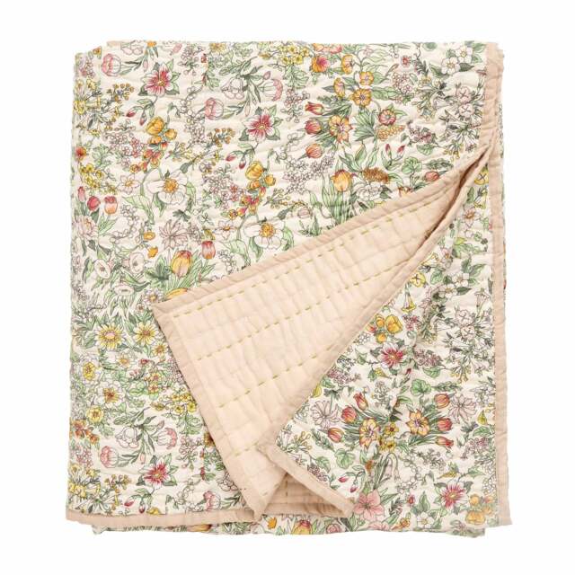 Wildflower Quilted Bedspread - image 1