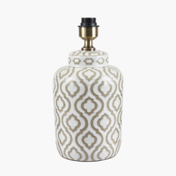 Casablanca Taupe Ceramic Table Lamp - thumbnail 2