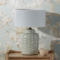 Casablanca Taupe Ceramic Table Lamp - thumbnail 4