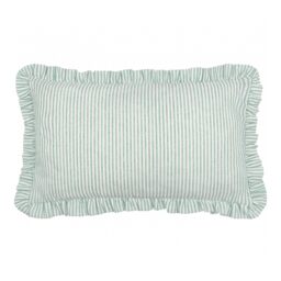 Embroidered Oranges Stripe Vegan Cushion - thumbnail 5
