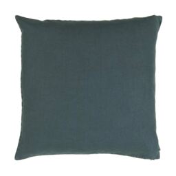 Mélange Linen Cushion in Blue - thumbnail 1
