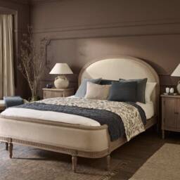 Douceur Curved Upholstered French Bed (Super King Size Bed)