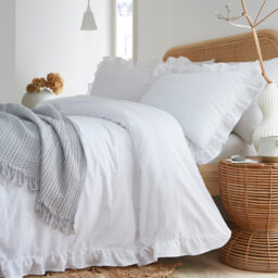 Ruffled Romantic Bed Linen Set (Double Set) - thumbnail 1