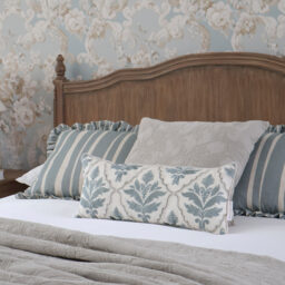Embroidered Trellis Boudoir Cushion - thumbnail 5