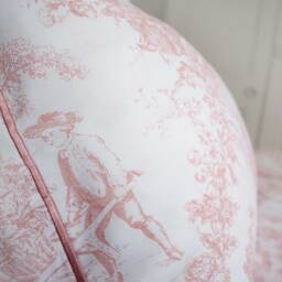 Country Toile Pink Bed Linen (S/King Duvet Cover) - thumbnail 2