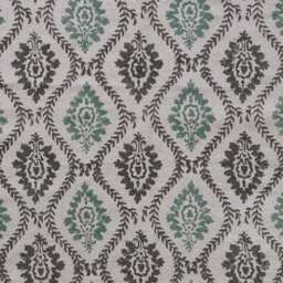 Green Trellis Block Printed Rug - thumbnail 5