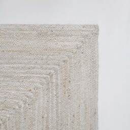 White Jute Rug - thumbnail 2