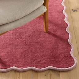 Elsie Scallop Runner in Red & Pink - thumbnail 3