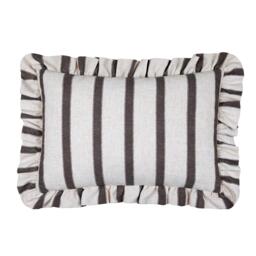 Cocoa and Cream Ruffle Cushion