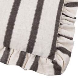 Cocoa and Cream Ruffle Cushion - thumbnail 2