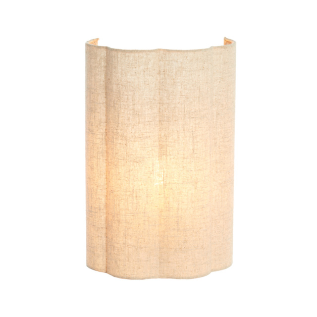 Linen Scalloped Wall Light (Large) - image 1
