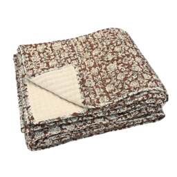 Jaipur Terracotta Handblocked Bedspread