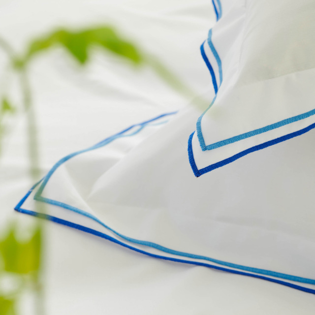 Designers Guild 400 Bed Linen Set in Cobalt Blue (Double Set) - image 1