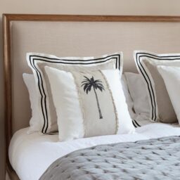 Linen Milano Sand Square Cushion - thumbnail 5