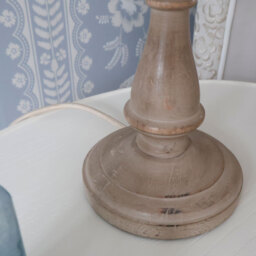 Petite Stripe Wooden Table Lamp - thumbnail 5
