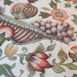 Trellis Buta Linen Cushion - thumbnail 2