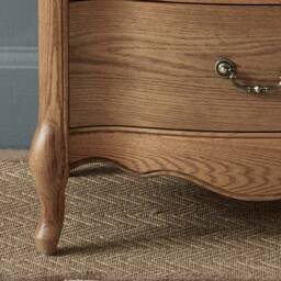Love Story Curved 6-Drawer Oak Chest of Drawers - thumbnail 4