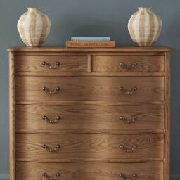 Love Story Curved 6-Drawer Oak Chest of Drawers - thumbnail 5