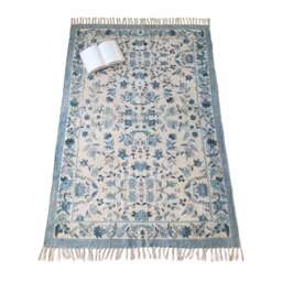Delft Blue Floral Rug - thumbnail 5