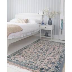 Delft Blue Floral Rug - thumbnail 3