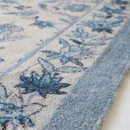 Delft Blue Floral Rug - thumbnail 2