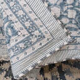 Heritage Handblock Floral Bedspread - thumbnail 5