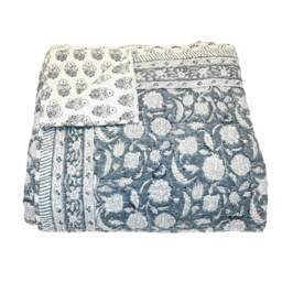 Heritage Handblock Floral Bedspread