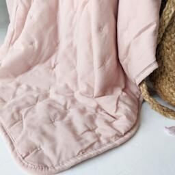 Peachskin Quilted Bedspread in Petal Pink - thumbnail 3