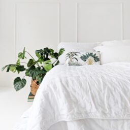Peachskin Quilted Bedspread in Pearly White - thumbnail 5