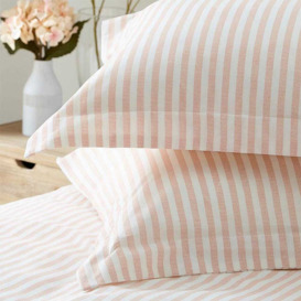 Petit Breton Stripe Bed Linen Set in Blush Pink (Single Set) - thumbnail 2